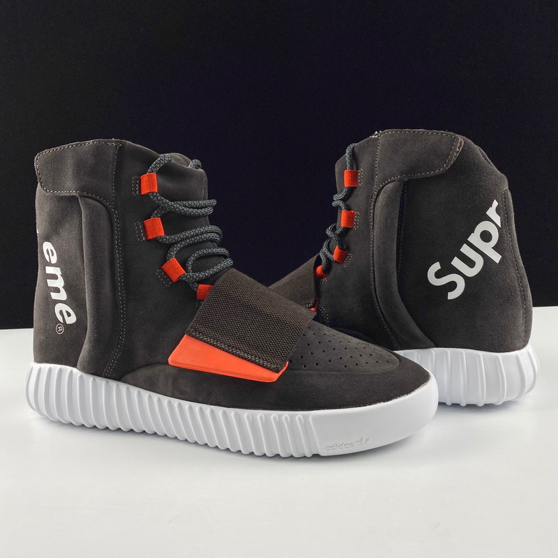 Supreme x adidas Yeezy 750 Boost Brown/Red