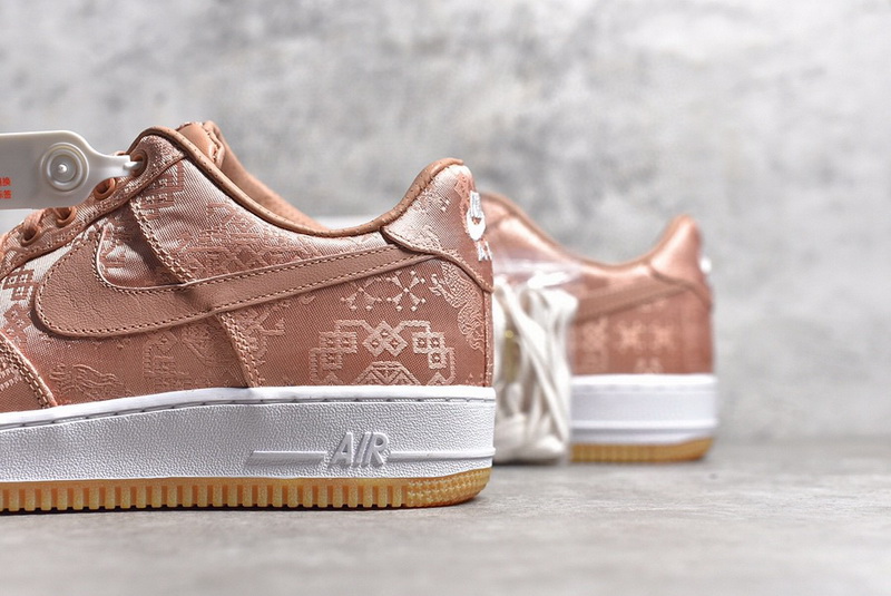 Authentic CLOT x Nike Air Force 1 Low “Rose Gold”