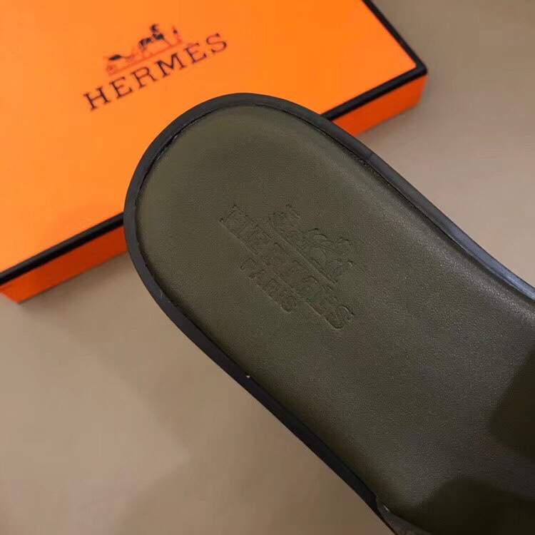Hermes men slippers AAA-098(38-45)