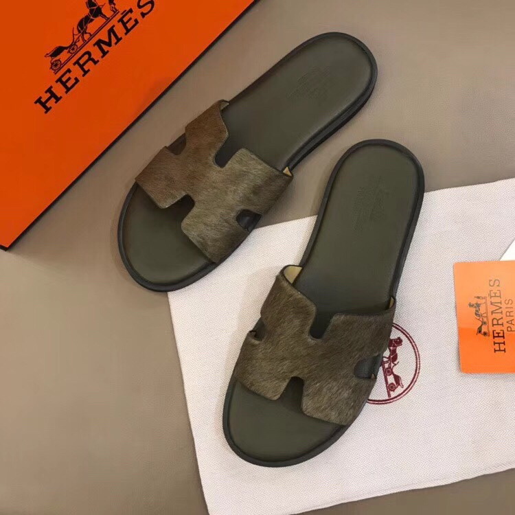 Hermes men slippers AAA-098(38-45)
