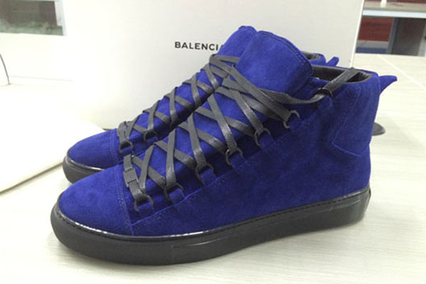 Balenciaga Arena high-top Blue suede Sneaker