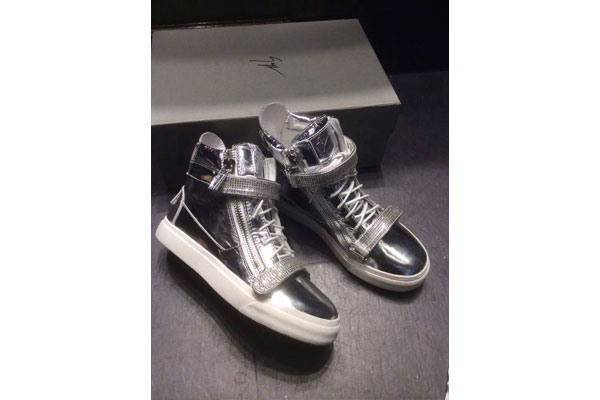 Giuseppe zanotti silver diamond Men′s Sneaker(with receipt)