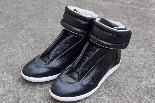 Maison Martin Margiela Black Embossed Leather Future High_top Sneakers