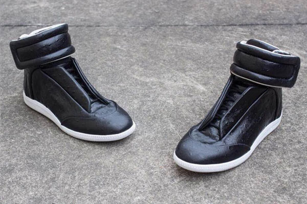 Maison Martin Margiela Black Embossed Leather Future High_top Sneakers
