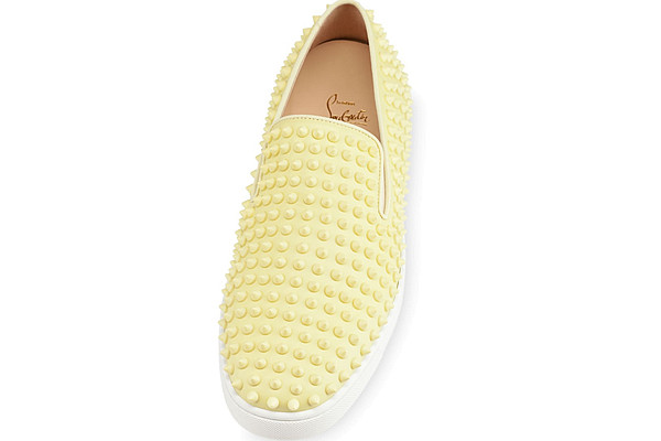 Super Max Perfect  Christian Louboutin Roller-Boat Men′s Flat Yellow(with receipt)