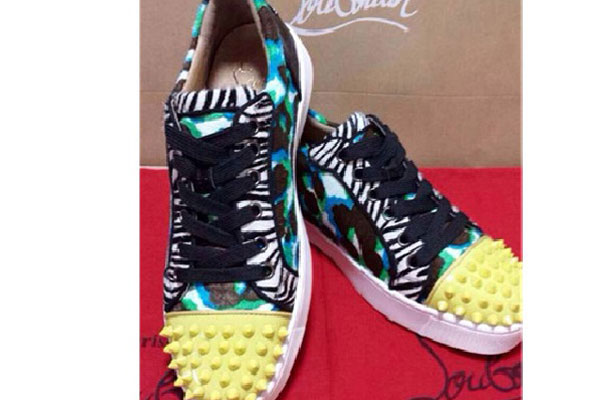 Super Max Perfect Christian Louboutin Louis Junior Spikes Colorful(with receipt)