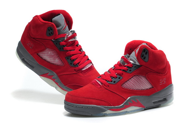 Jordan 5 suede women shoes-003