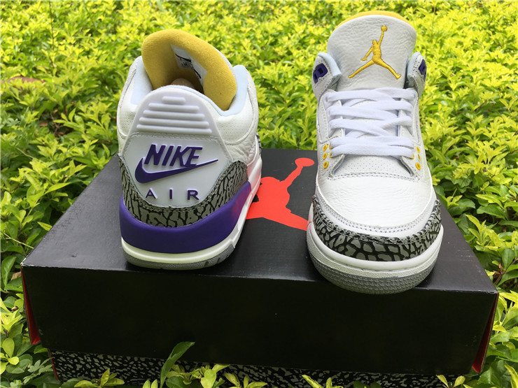 Super Max Perfect Jordan 3 White Purple Nike
