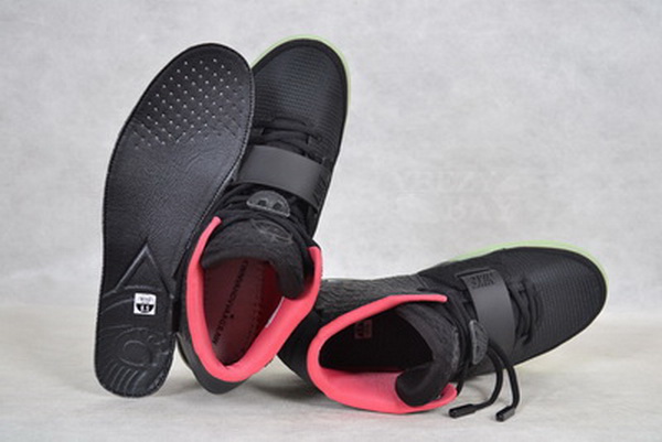Nike Air Yeezy 2 II NRG Black/Solar-red men shoes (1：1 Quality)