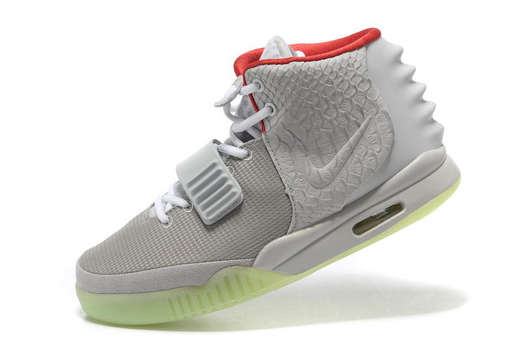 Nike Air Yeezy 2 II NRG Wolf Grey/Pure Platinum men shoes (New 1：1)