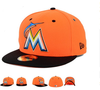 Florida marlins Fitted Hats-005