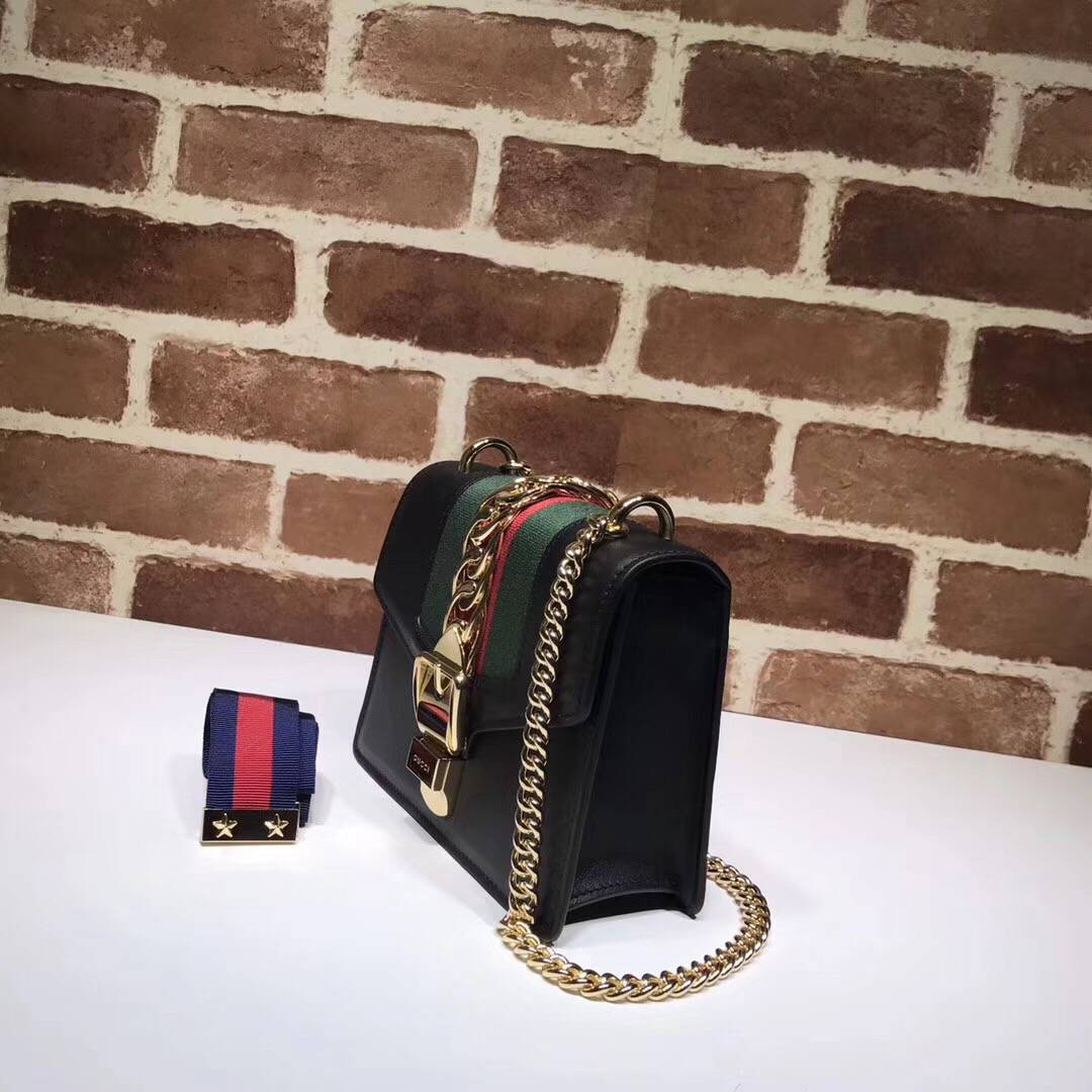 G Sylvie Leather Mini Chain Bag