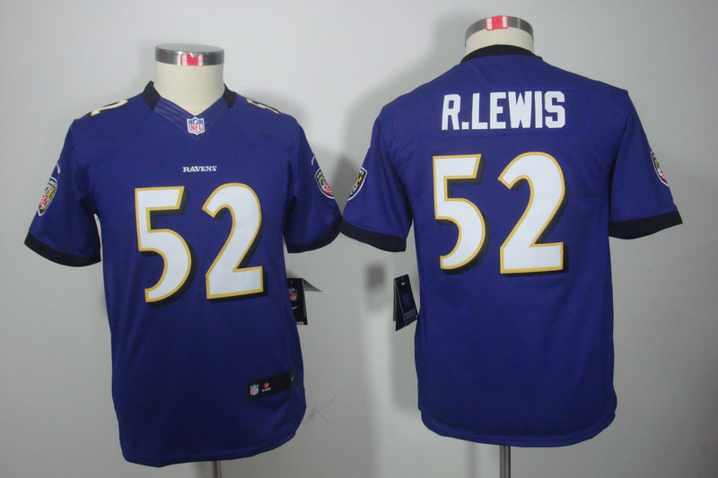 Limited Baltimore Ravens Kids Jersey-017