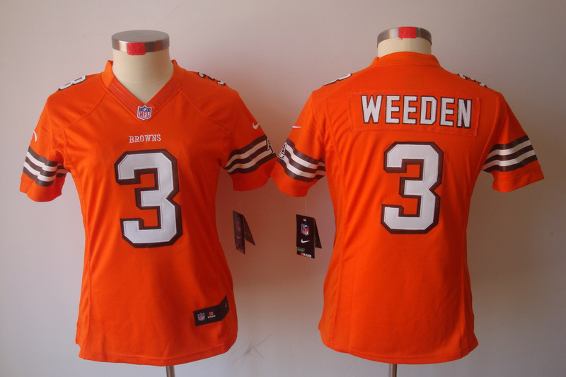 Limited Cleveland Browns Women Jersey-001