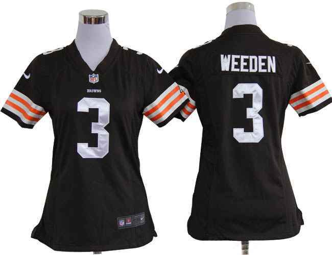 Limited Cleveland Browns Women Jersey-003