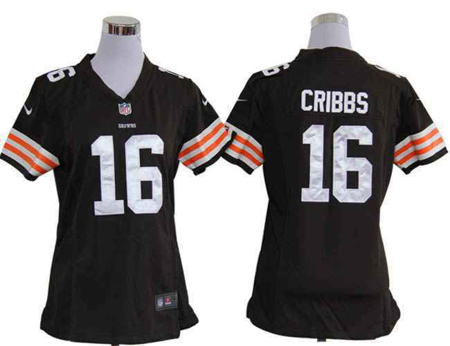 Limited Cleveland Browns Women Jersey-007