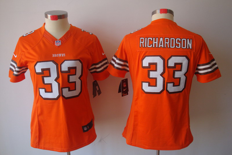 Limited Cleveland Browns Women Jersey-010