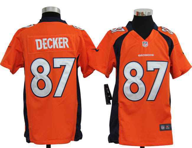 Limited Denver Broncos Kids Jersey-019