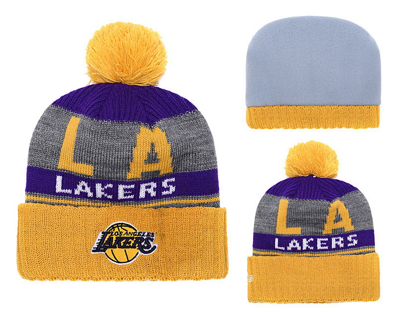 Los Angeles Lakers Beanies-014