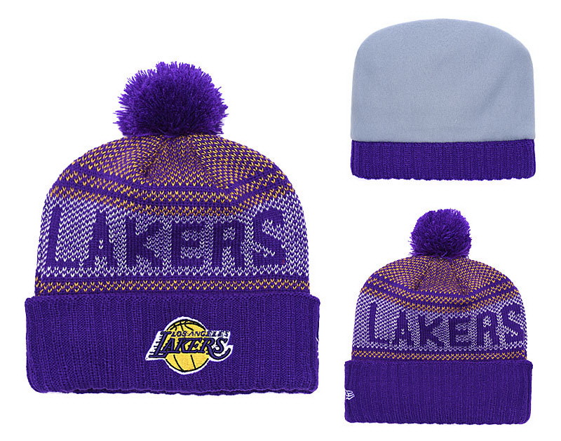 Los Angeles Lakers Beanies-016