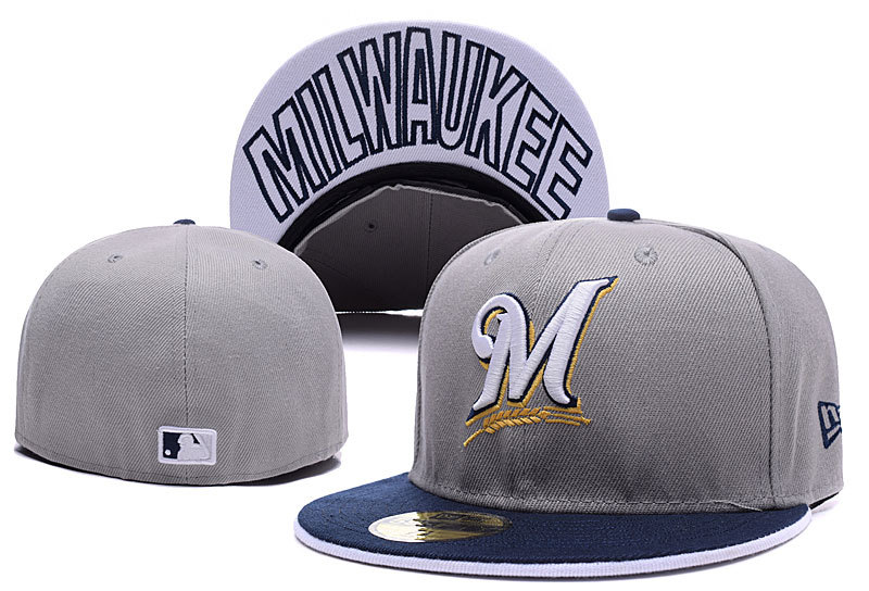 Milwaukee Brewers Fitted Hats-004