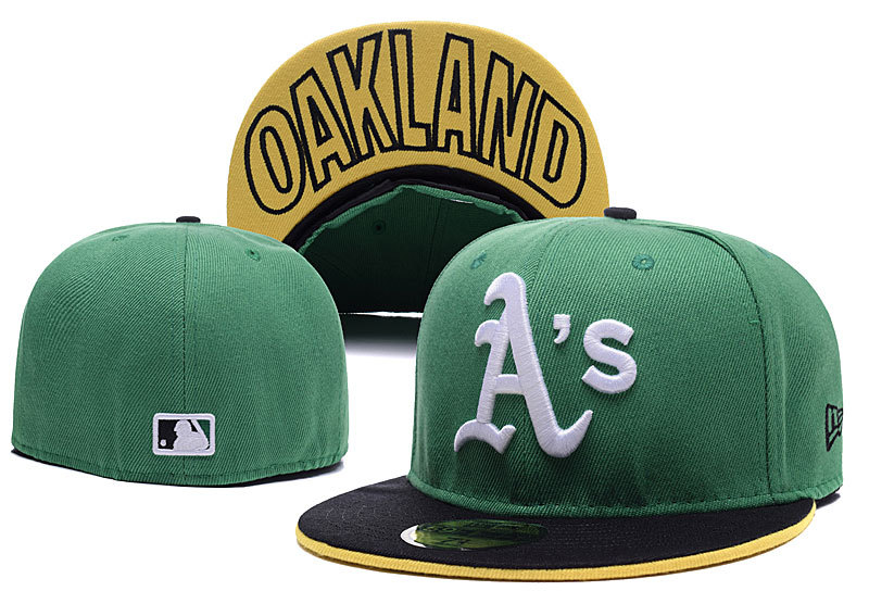 Oakland Athletics Fitted Hats-012