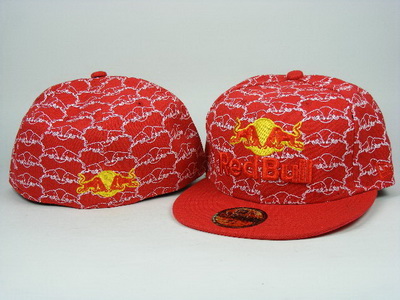 Red Bull Fitted Hats-020