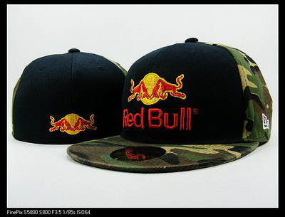 Red Bull Fitted Hats-038