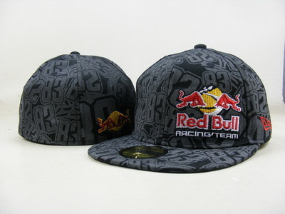 Red Bull Fitted Hats-045