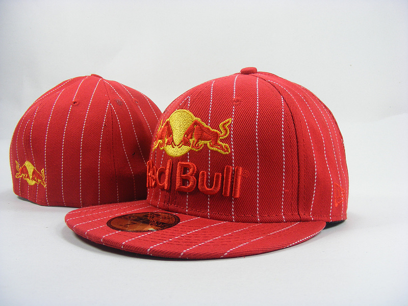 Red Bull Fitted Hats-056