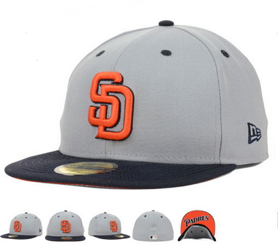 San Diego Padres Fitted Hats-002