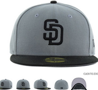 San Diego Padres Fitted Hats-005