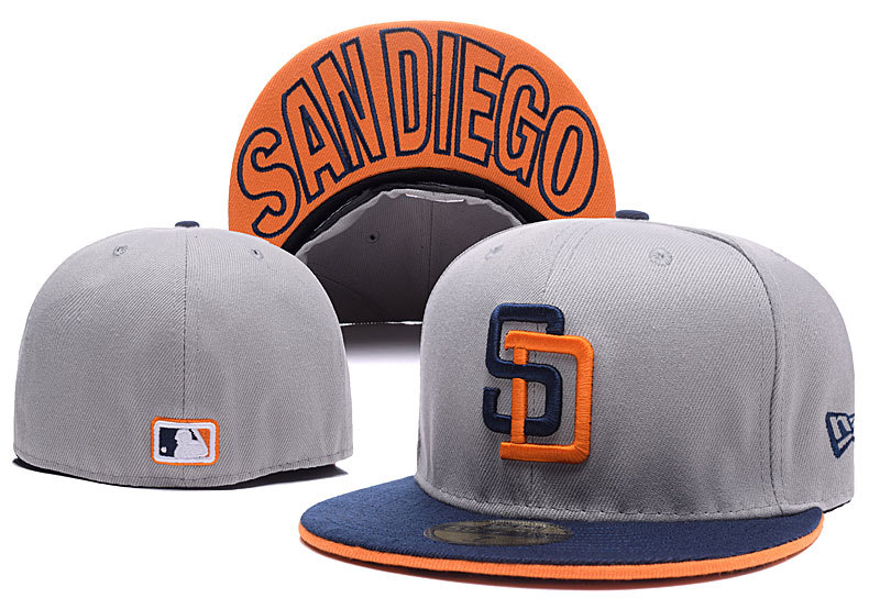 San Diego Padres Fitted Hats-010