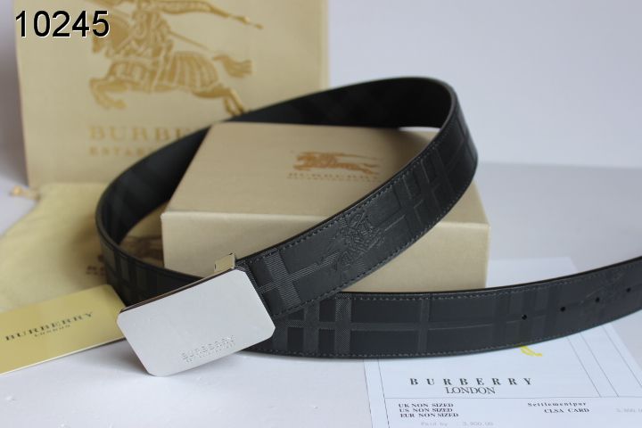 Super Perfect Quality Burberry Belts(100% Genuine Leather,steel buckle)-008