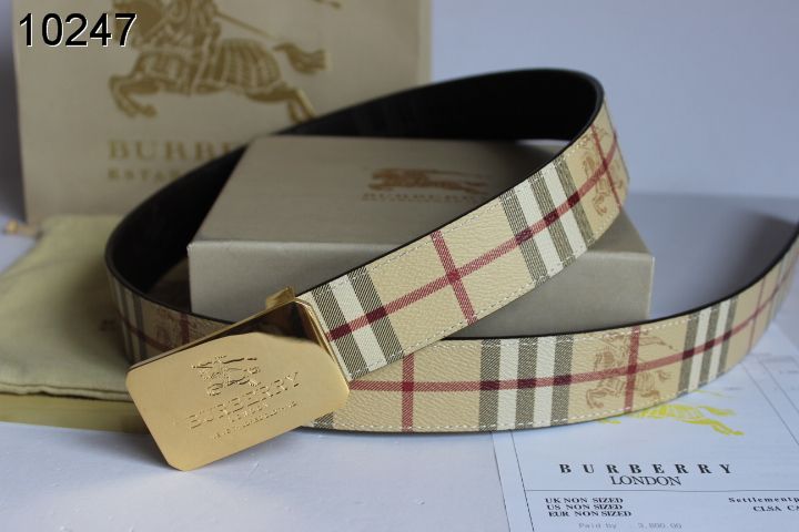 Super Perfect Quality Burberry Belts(100% Genuine Leather,steel buckle)-010