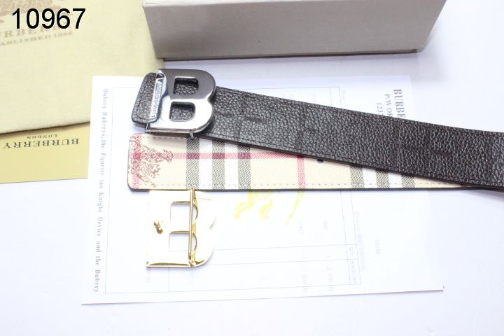 Super Perfect Quality Burberry Belts(100% Genuine Leather,steel buckle)-020