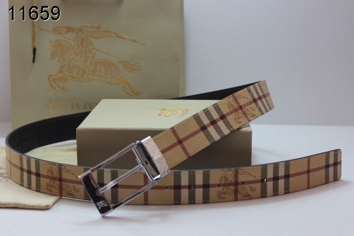 Super Perfect Quality Burberry Belts(100% Genuine Leather,steel buckle)-024
