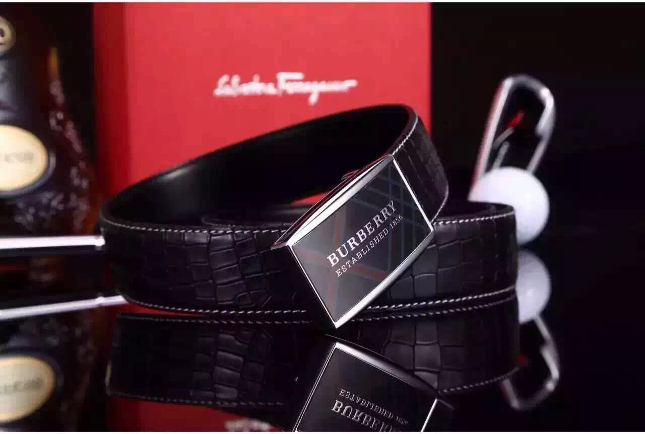 Super Perfect Quality Burberry Belts(100% Genuine Leather,steel buckle)-044