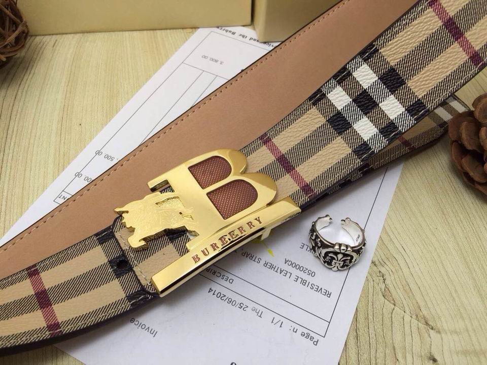 Super Perfect Quality Burberry Belts(100% Genuine Leather,steel buckle)-111