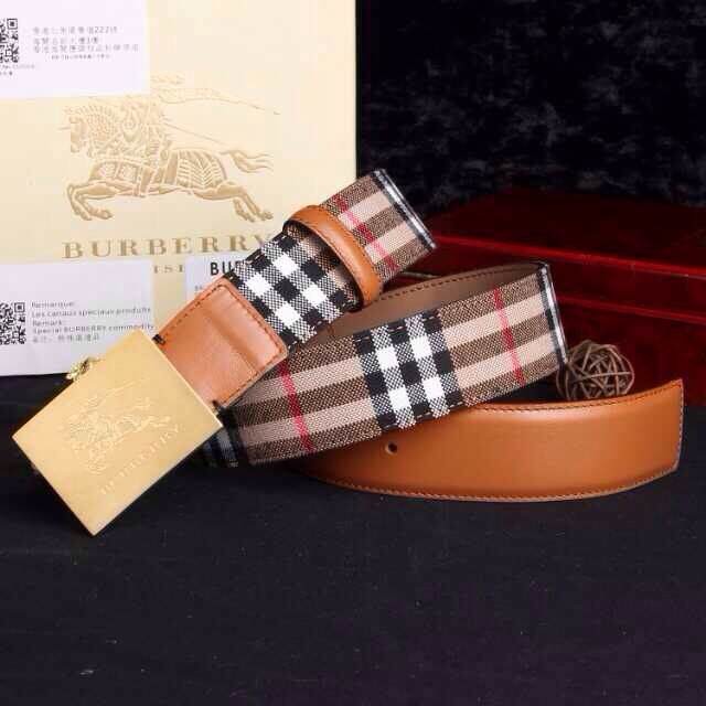 Super Perfect Quality Burberry Belts(100% Genuine Leather,steel buckle)-145