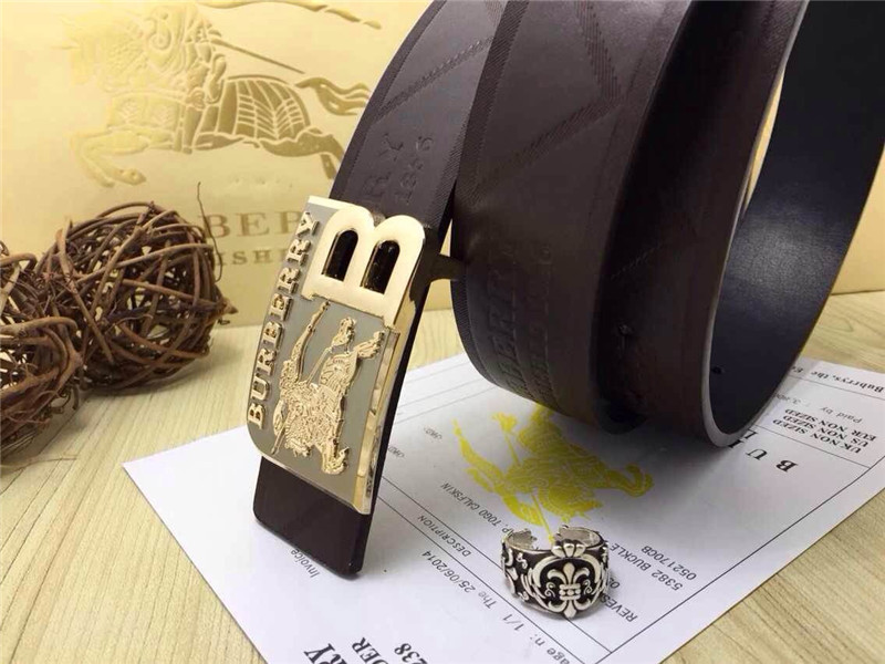 Super Perfect Quality Burberry Belts(100% Genuine Leather,steel buckle)-194