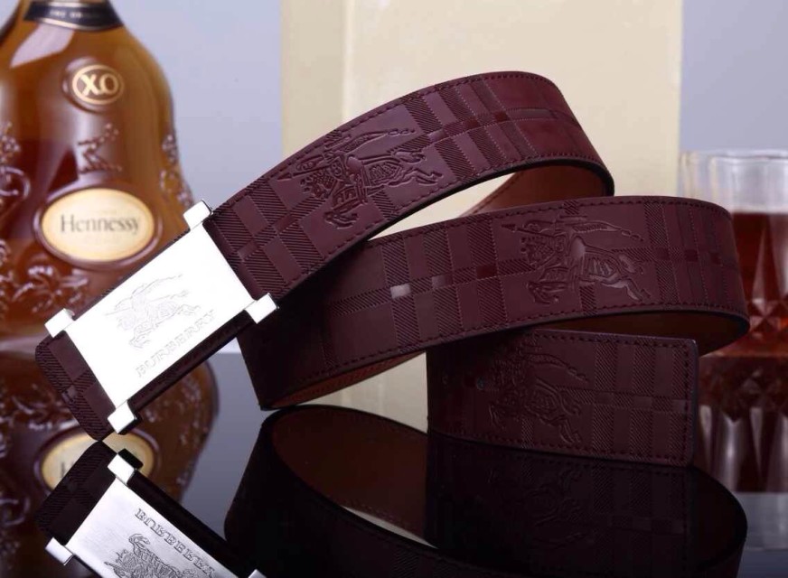 Super Perfect Quality Burberry Belts(100% Genuine Leather,steel buckle)-218