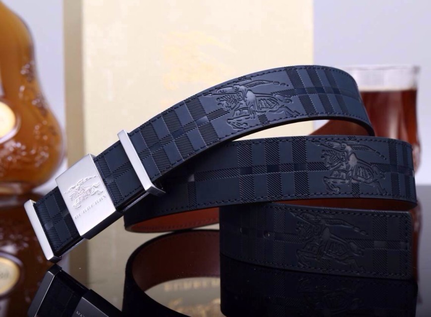 Super Perfect Quality Burberry Belts(100% Genuine Leather,steel buckle)-340
