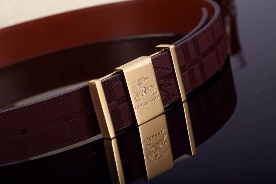 Super Perfect Quality Burberry Belts(100% Genuine Leather,steel buckle)-356