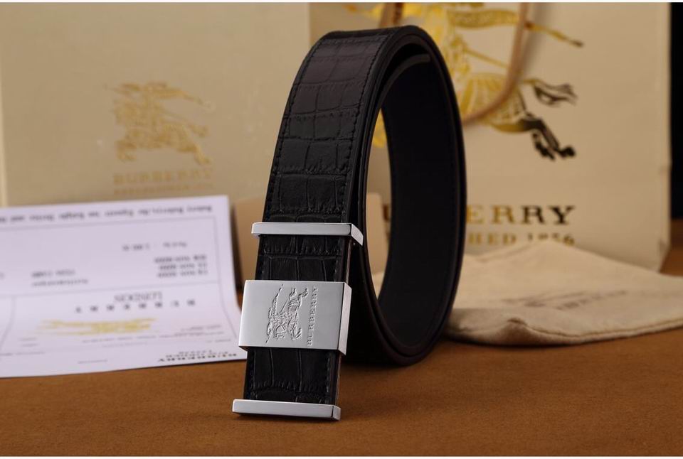 Super Perfect Quality Burberry Belts(100% Genuine Leather,steel buckle)-373