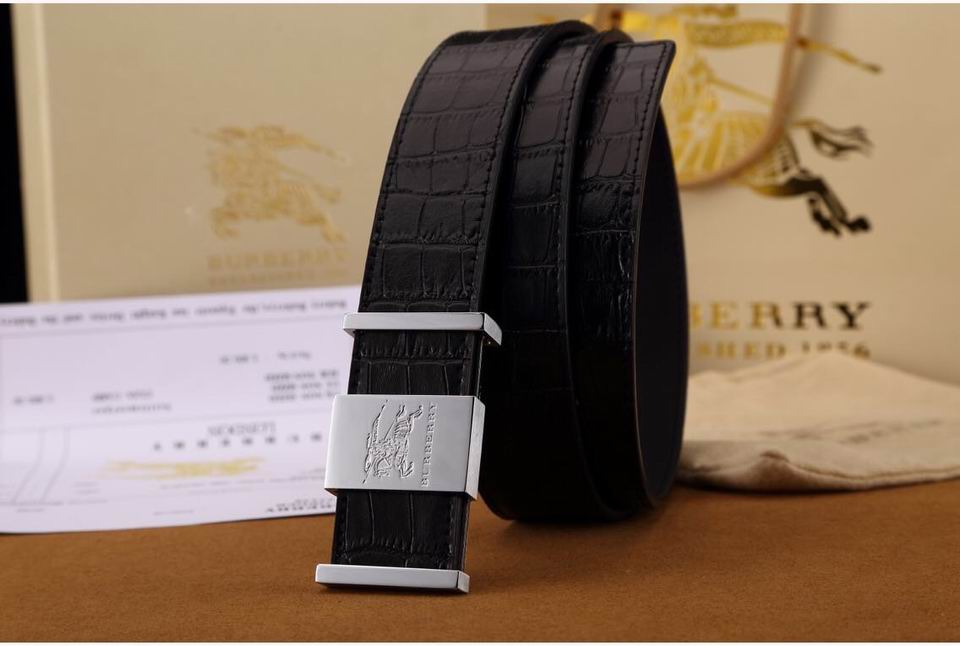 Super Perfect Quality Burberry Belts(100% Genuine Leather,steel buckle)-374