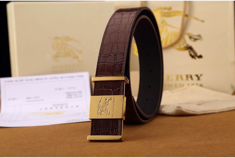Super Perfect Quality Burberry Belts(100% Genuine Leather,steel buckle)-376