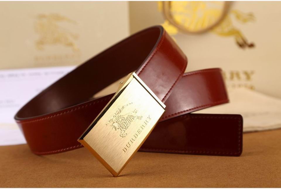 Super Perfect Quality Burberry Belts(100% Genuine Leather,steel buckle)-389