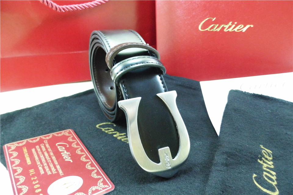 Super Perfect Quality Cartier Belts(100% Genuine Leather,Steel Buckle)-008