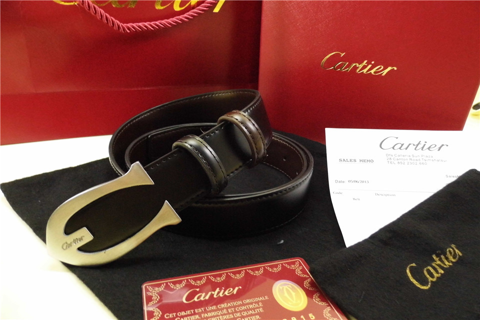 Super Perfect Quality Cartier Belts(100% Genuine Leather,Steel Buckle)-010
